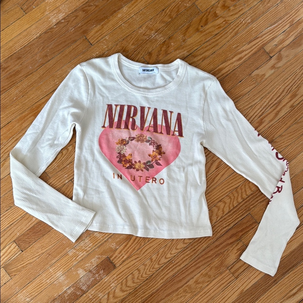 Nirvana Graphic Long Sleeve Top